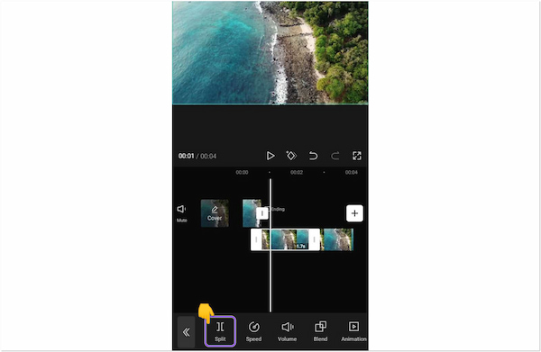 CapCut Video Editor Split