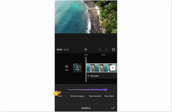 CapCut Video Editor Stabilize