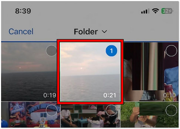 Select Video from Gallery