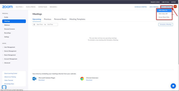 Zoom Host a Meeting