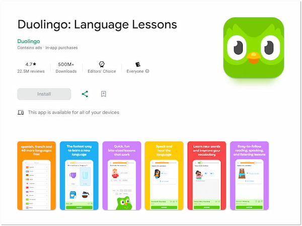 Duolingo Language Lesson