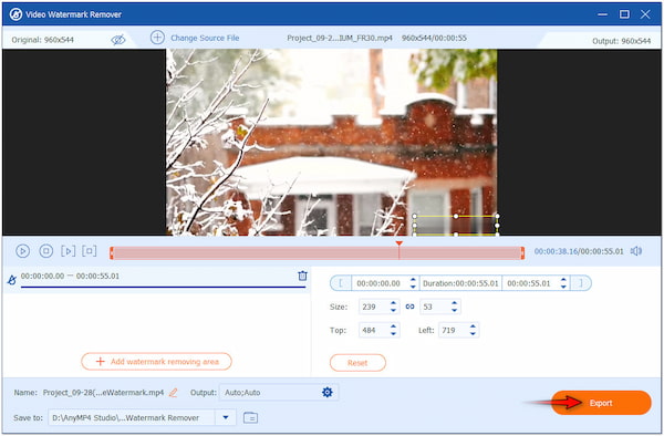 Export Watermark Free Video