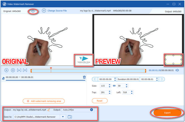 Remove Videoscribe Logo Export