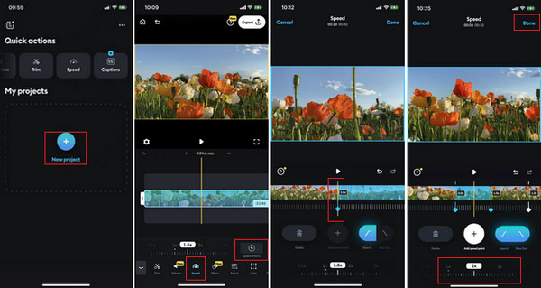 Speed up Video on Splice