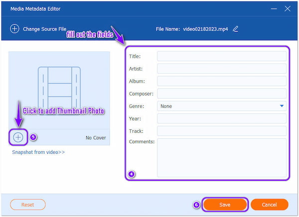 AnyMP4 Metadata Save