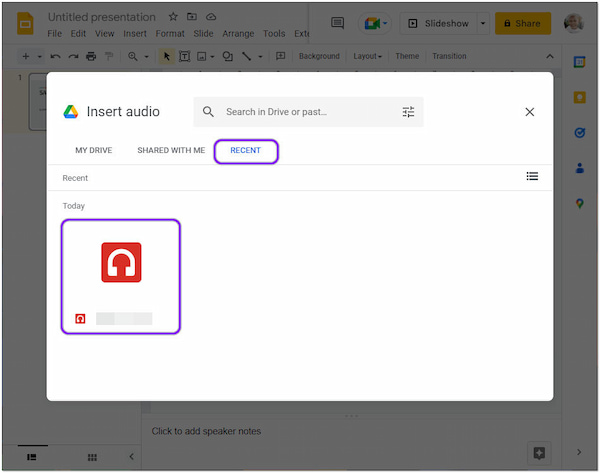 Voice Over on Google Slides Recent