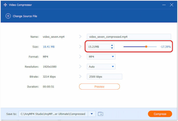 Modify Video File Size