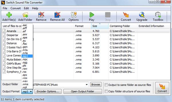 Switch Audio File Converter