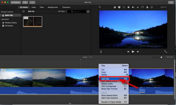 Split Videos on iMovie